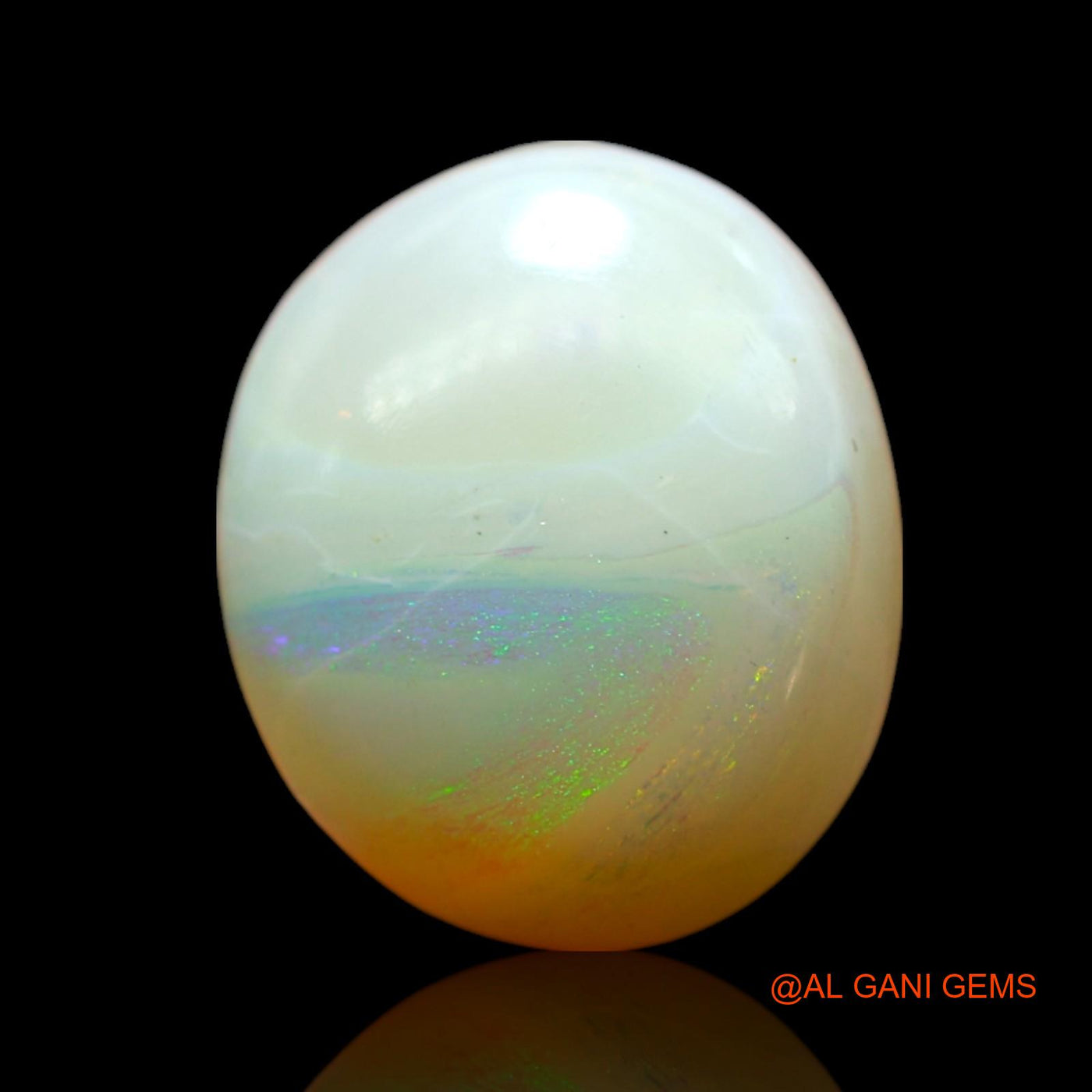 3.00 Cts Natural Australian Fire Opal Loose Gemstone Oval Cabochon 12x10x5 mm AF-535