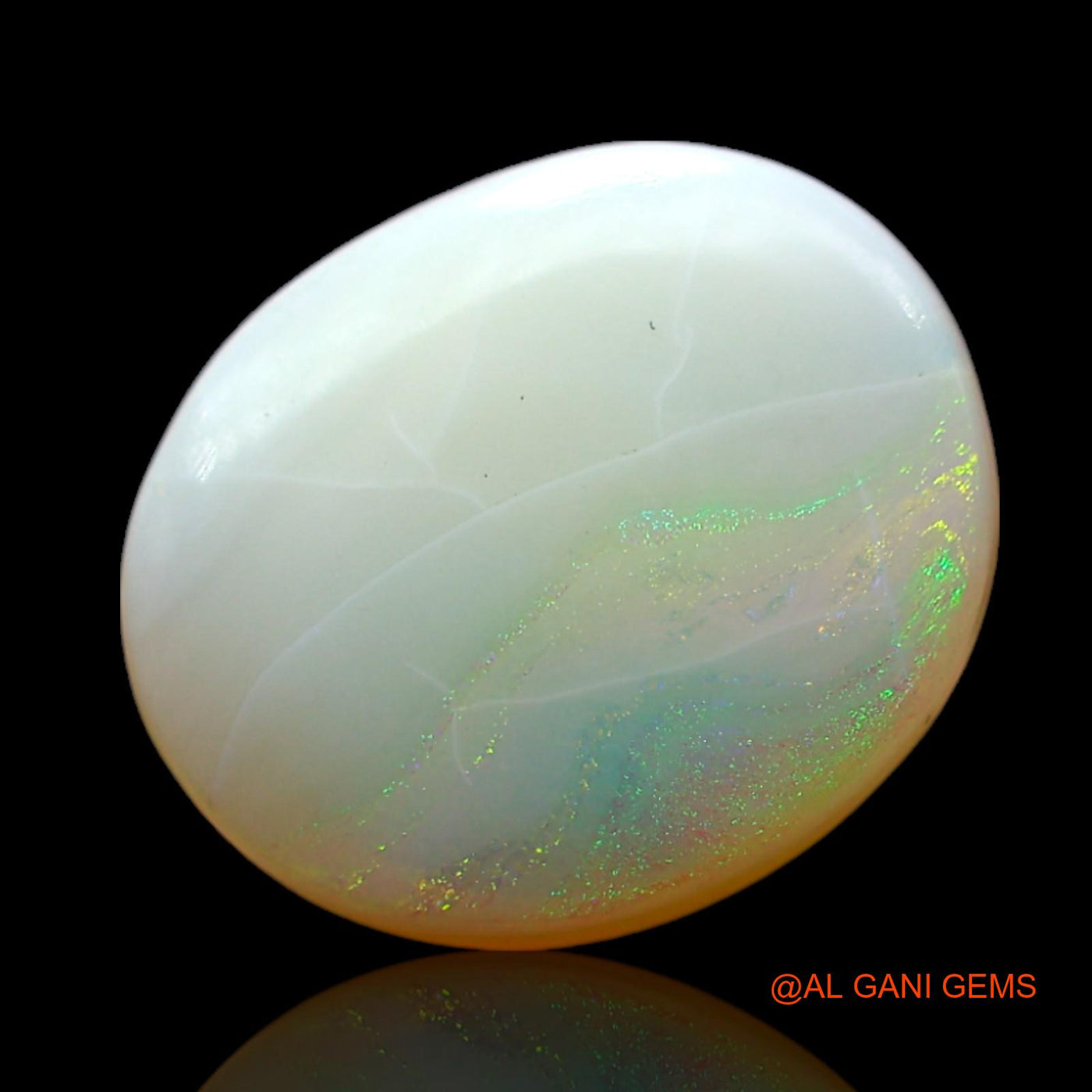 3.00 Cts Natural Australian Fire Opal Loose Gemstone Oval Cabochon 12x10x5 mm AF-535