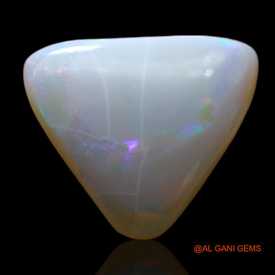 1.00 Cts Unheated Australian Fire Opal Loose Gemstone Trillion Cabochon Natural 11x10x2 mm AF-537