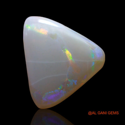 1.00 Cts Unheated Australian Fire Opal Loose Gemstone Trillion Cabochon Natural 11x10x2 mm AF-537