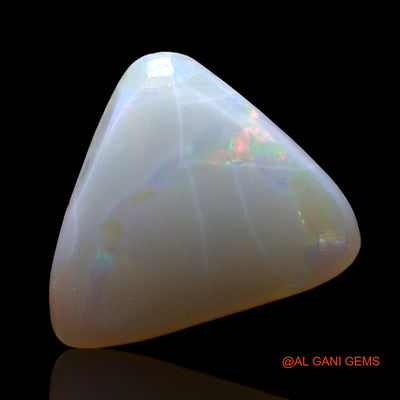 1.00 Cts Unheated Australian Fire Opal Loose Gemstone Trillion Cabochon Natural 11x10x2 mm AF-537