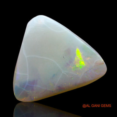 1.00 Cts Unheated Australian Fire Opal Loose Gemstone Trillion Cabochon Natural 11x10x2 mm AF-537