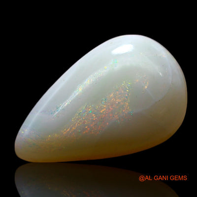 Natural Untreated Fire Opal Loose Gemstone Pear Cabochon From Australia 2.00 Cts 13x8x4 mm AF-538