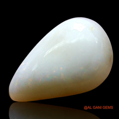 2.00 Cts Unheated Australian Fire Opal Loose Gemstone Pear Cabochon Natural 13x8x4 mm AF-539