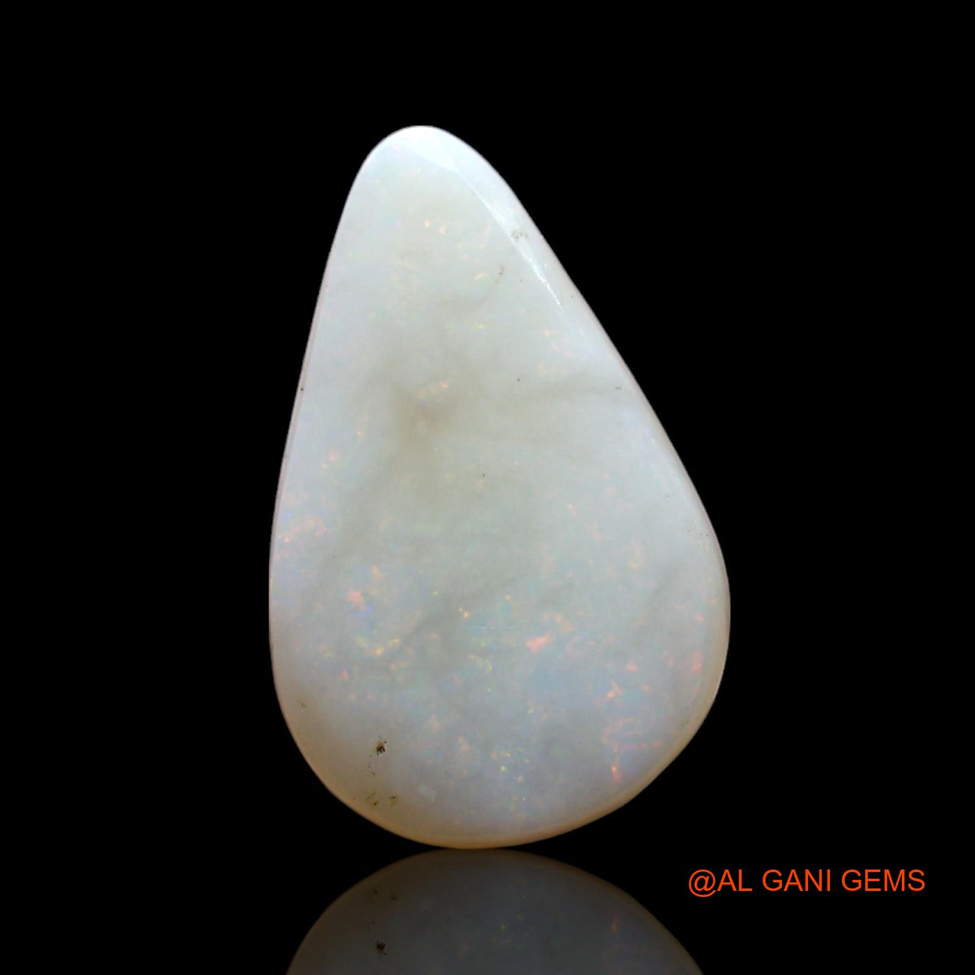2.00 Cts Unheated Australian Fire Opal Loose Gemstone Pear Cabochon Natural 13x8x4 mm AF-539