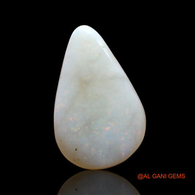2.00 Cts Unheated Australian Fire Opal Loose Gemstone Pear Cabochon Natural 13x8x4 mm AF-539