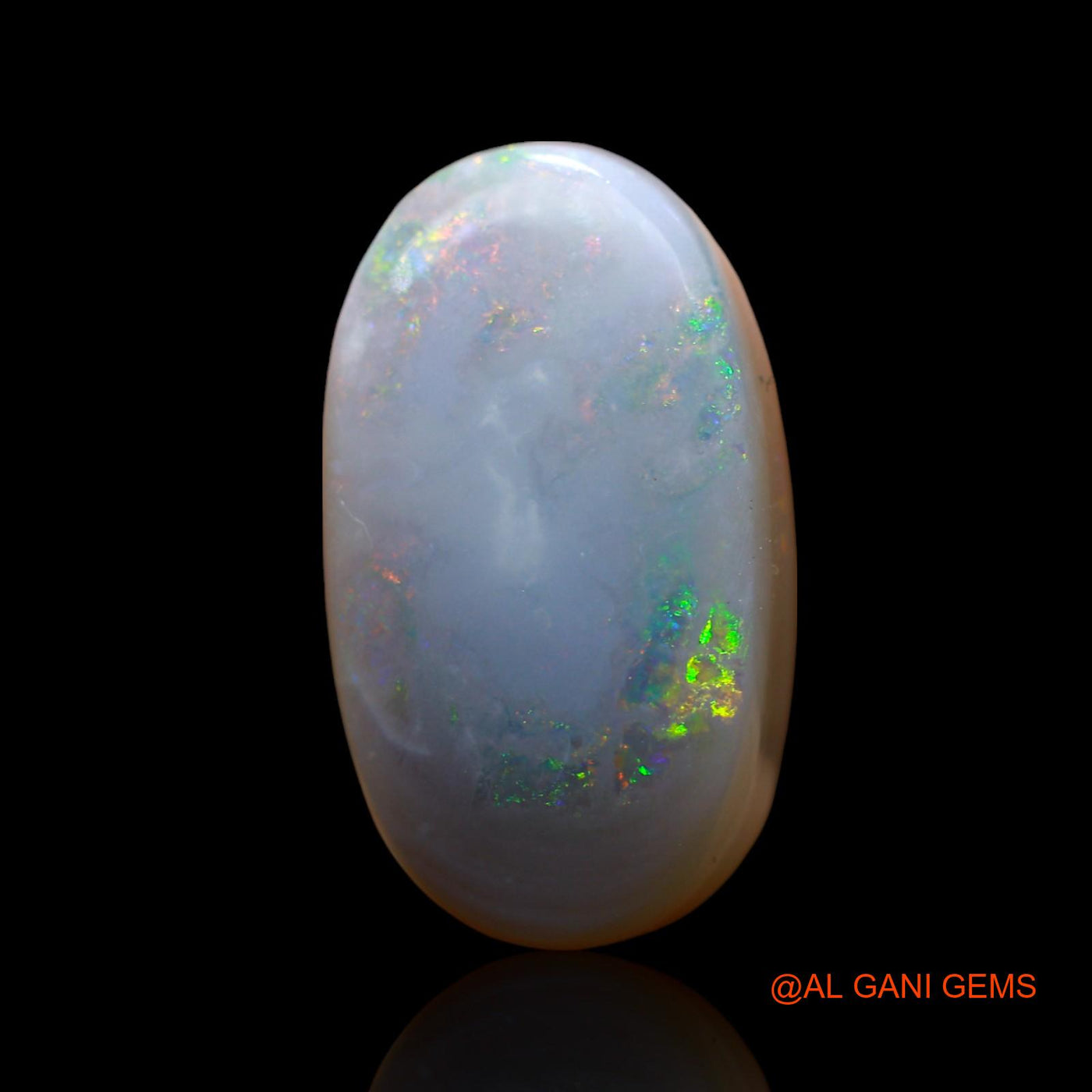 Natural Fire Opal Gemstone 12.00 Cts Loose Oval Cabochon From Australia 18x10x8 mm AF-53
