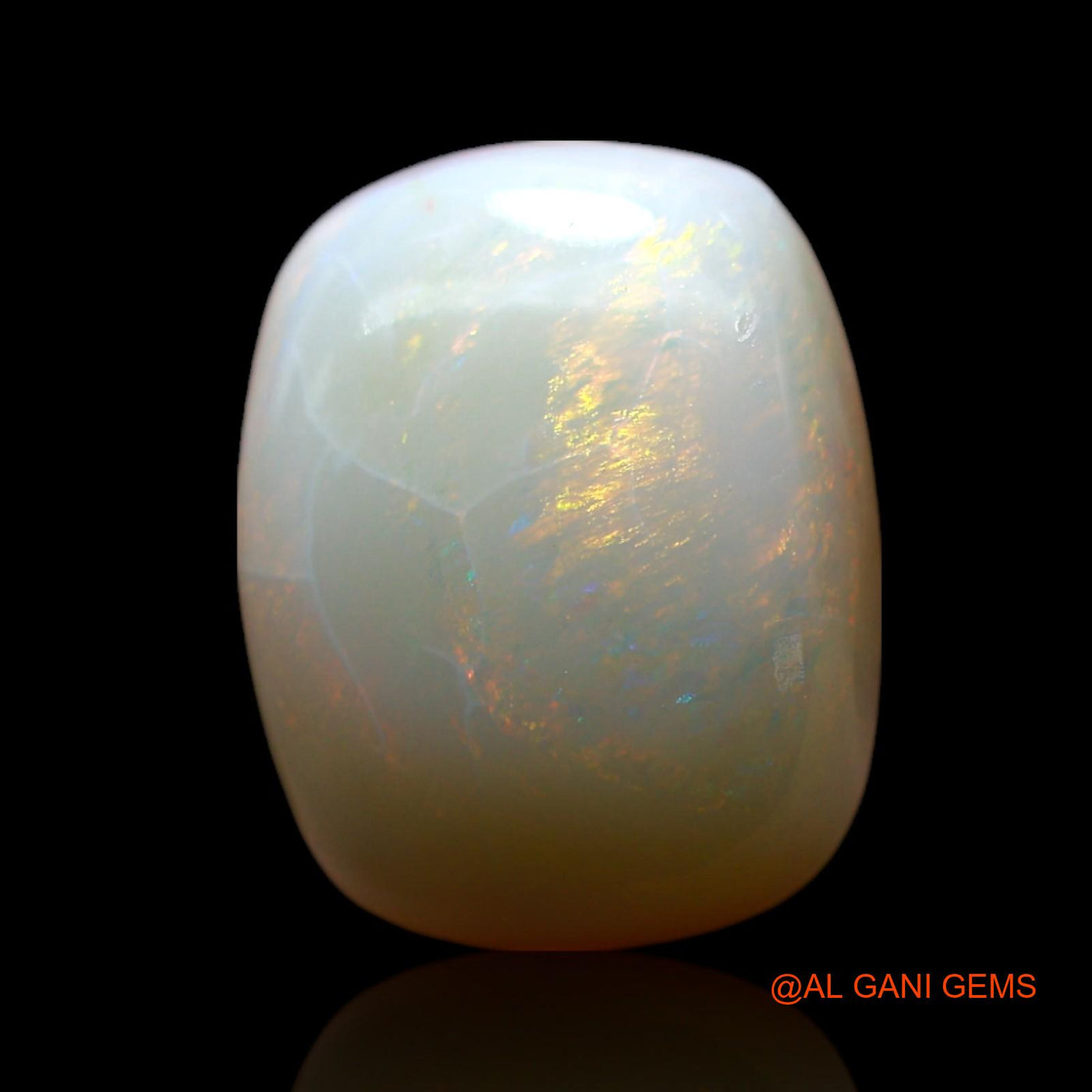 3.00 Cts Natural Australian Fire Opal Loose Gemstone Oval Cabochon 12x9x3 mm AF-540