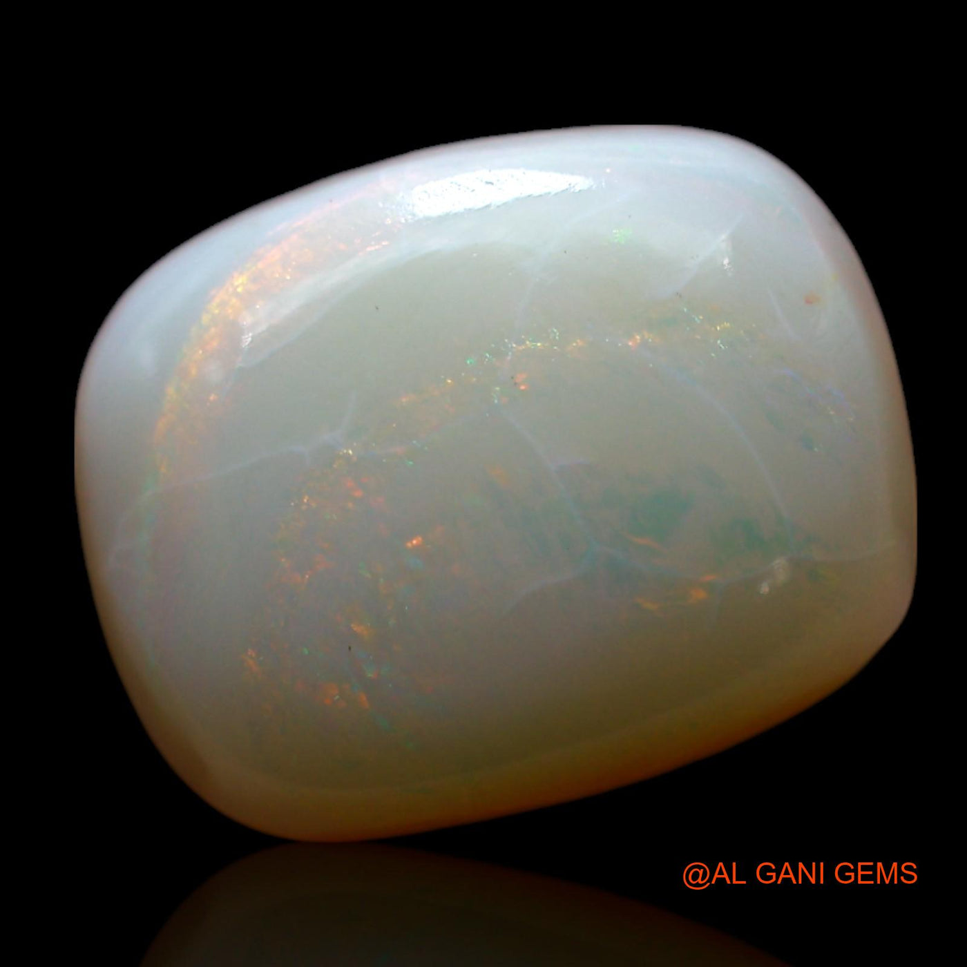 3.00 Cts Natural Australian Fire Opal Loose Gemstone Oval Cabochon 12x9x3 mm AF-540