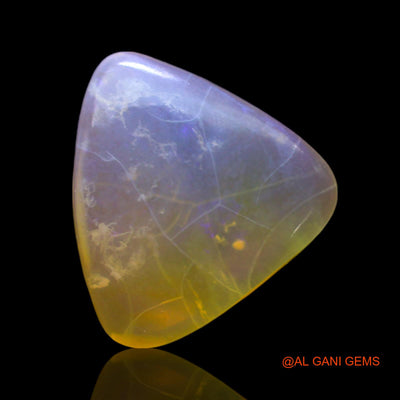 3.00 Cts Natural Australian Fire Opal Trillion Cabochon Loose Gemstone For Jewelry 11x11x4 mm AF-541