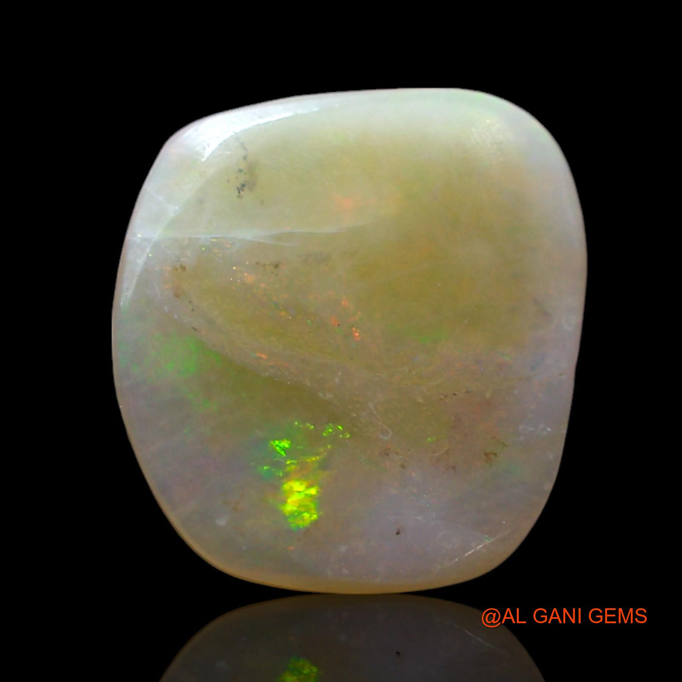 2.00 Cts Natural Australian Fire Opal Loose Gemstone Fancy Cabochon 12x11x2 mm AF-543