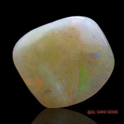 2.00 Cts Natural Australian Fire Opal Loose Gemstone Fancy Cabochon 12x11x2 mm AF-543