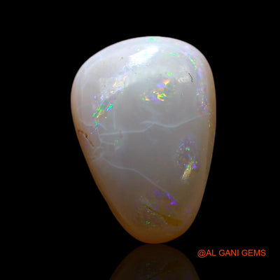 2.00 Cts Natural Australian Fire Opal Loose Gemstone Pear Cabochon 12x9x4 mm AF-545