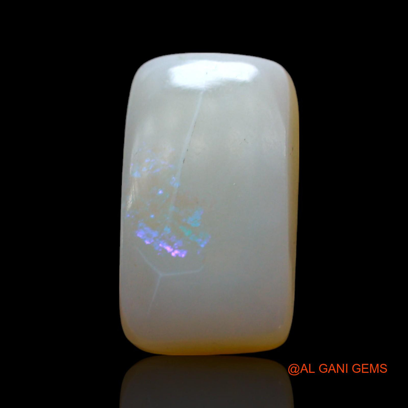 2.00 Cts Natural Australian Fire Opal Loose Gemstone Square Cabochon 12x7x3 mm AF-546