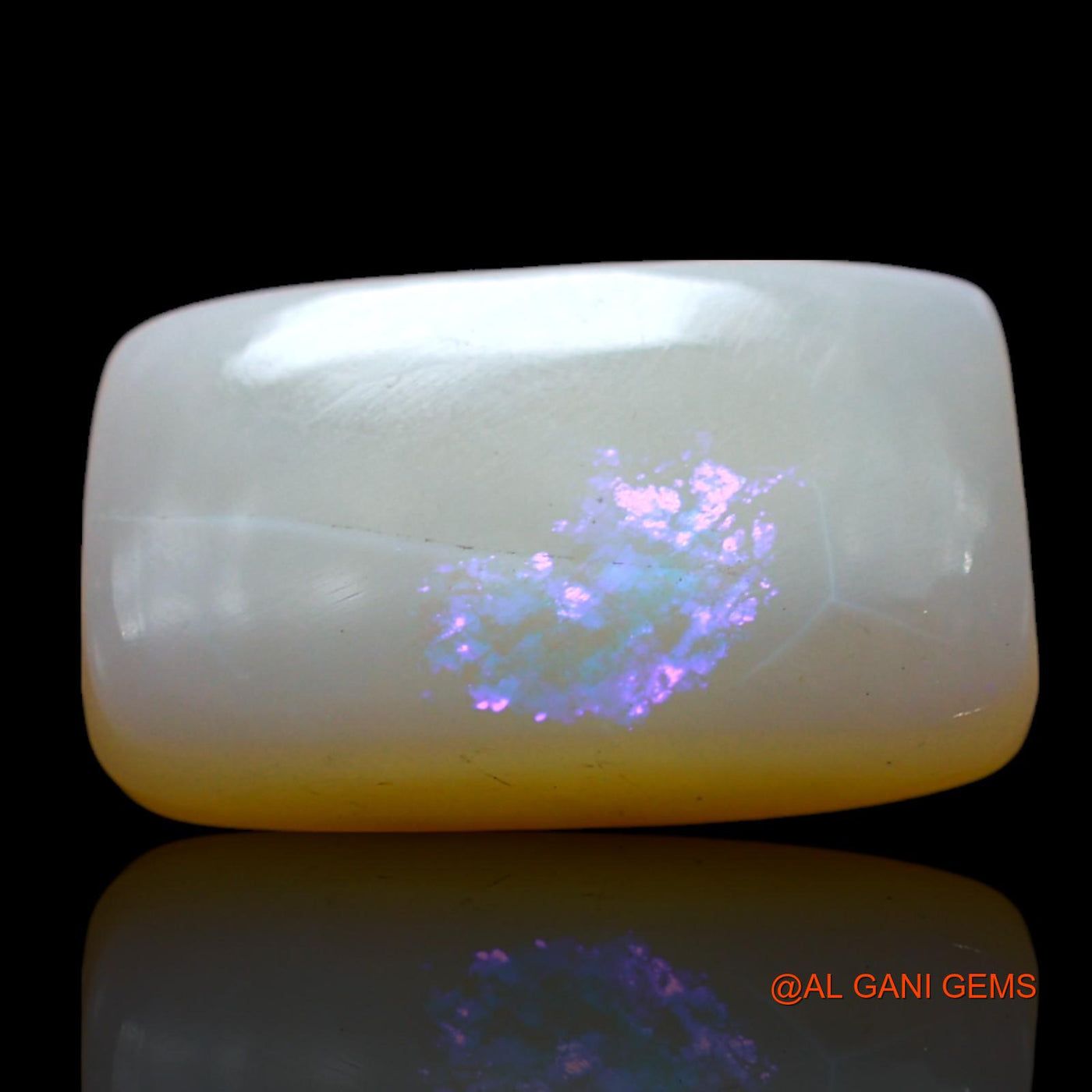 2.00 Cts Natural Australian Fire Opal Loose Gemstone Square Cabochon 12x7x3 mm AF-546