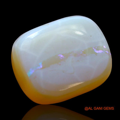 4.00 Cts Natural Australian Fire Opal Loose Gemstone Square Cabochon 11x9x4 mm AF-547
