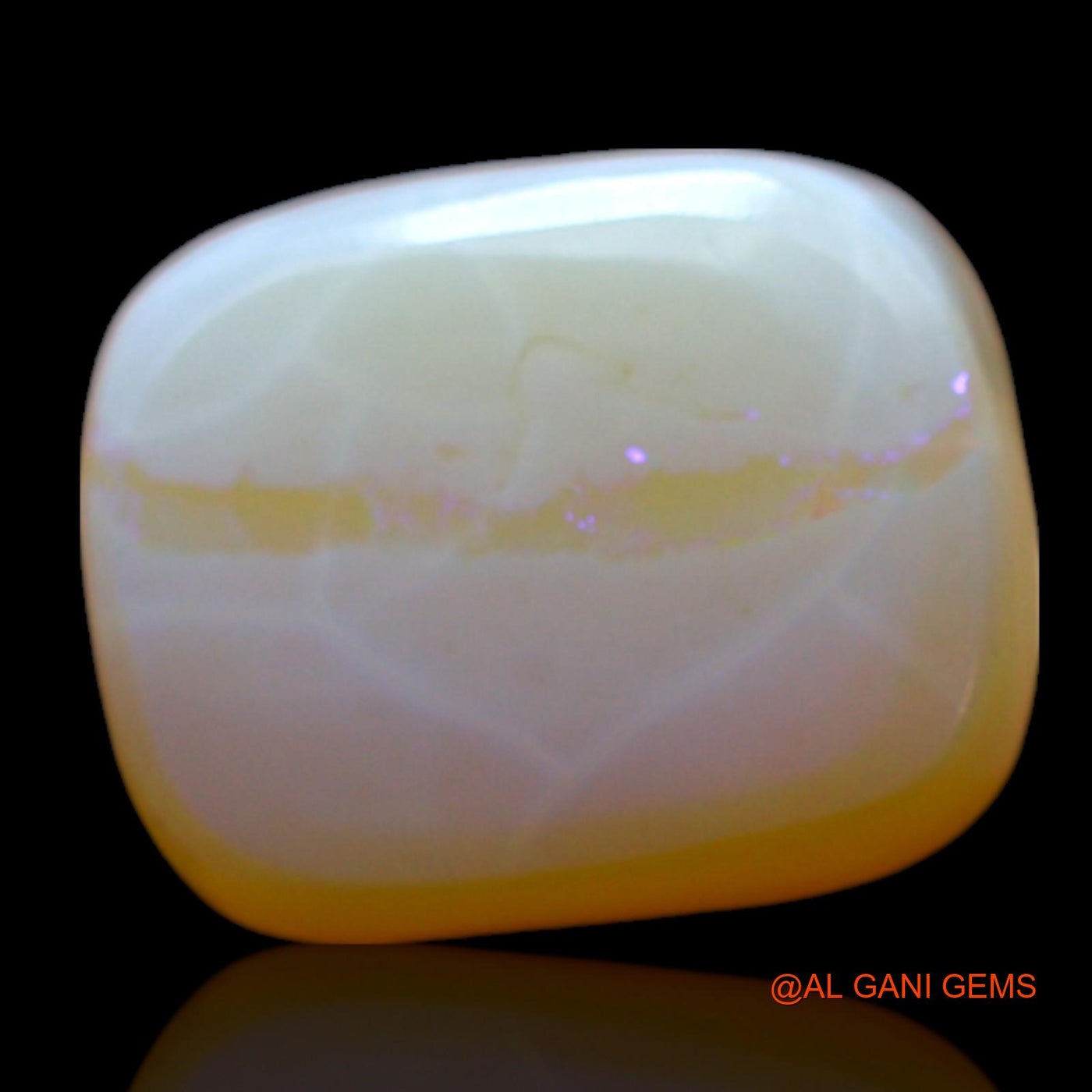 4.00 Cts Natural Australian Fire Opal Loose Gemstone Square Cabochon 11x9x4 mm AF-547