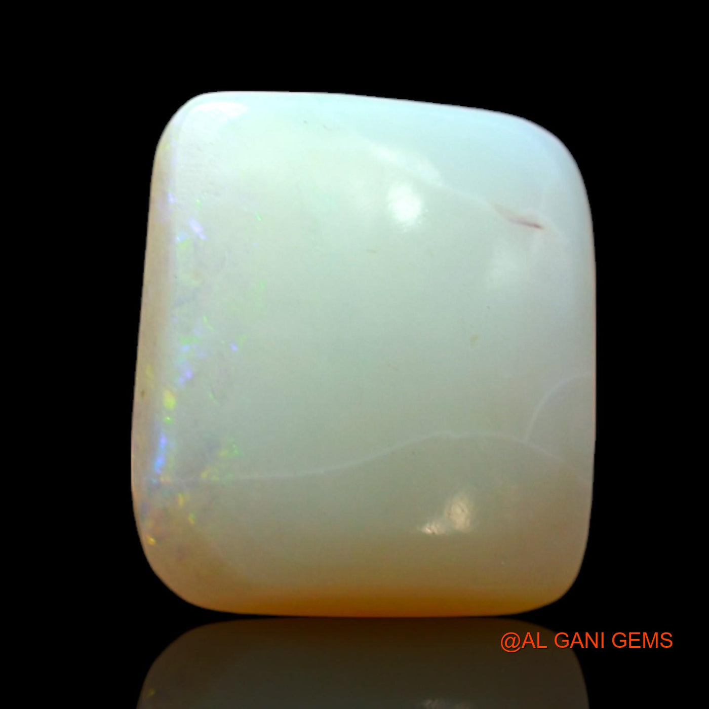 2.00 Cts Natural Australian Fire Opal Loose Gemstone Square Cabochon 10x9x4 mm AF-550