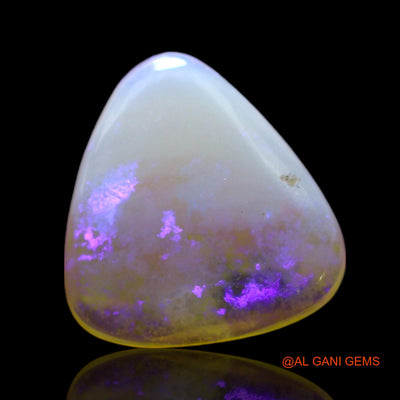 1.00 Cts Natural Australian Fire Opal Loose Gemstone Trillion Cabochon 10x9x2 mm AF-551
