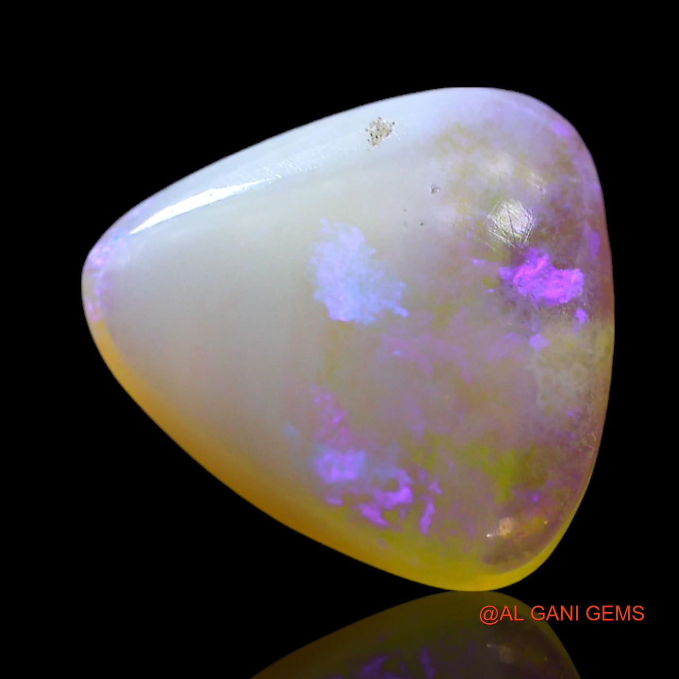 1.00 Cts Natural Australian Fire Opal Loose Gemstone Trillion Cabochon 10x9x2 mm AF-551