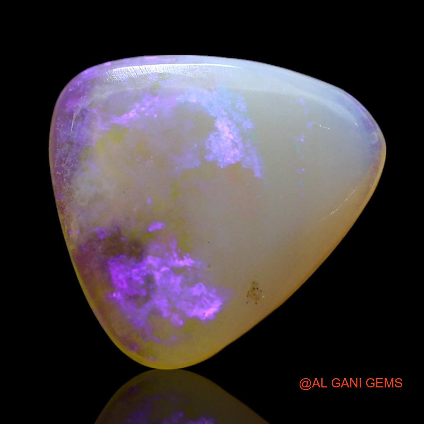 1.00 Cts Natural Australian Fire Opal Loose Gemstone Trillion Cabochon 10x9x2 mm AF-551