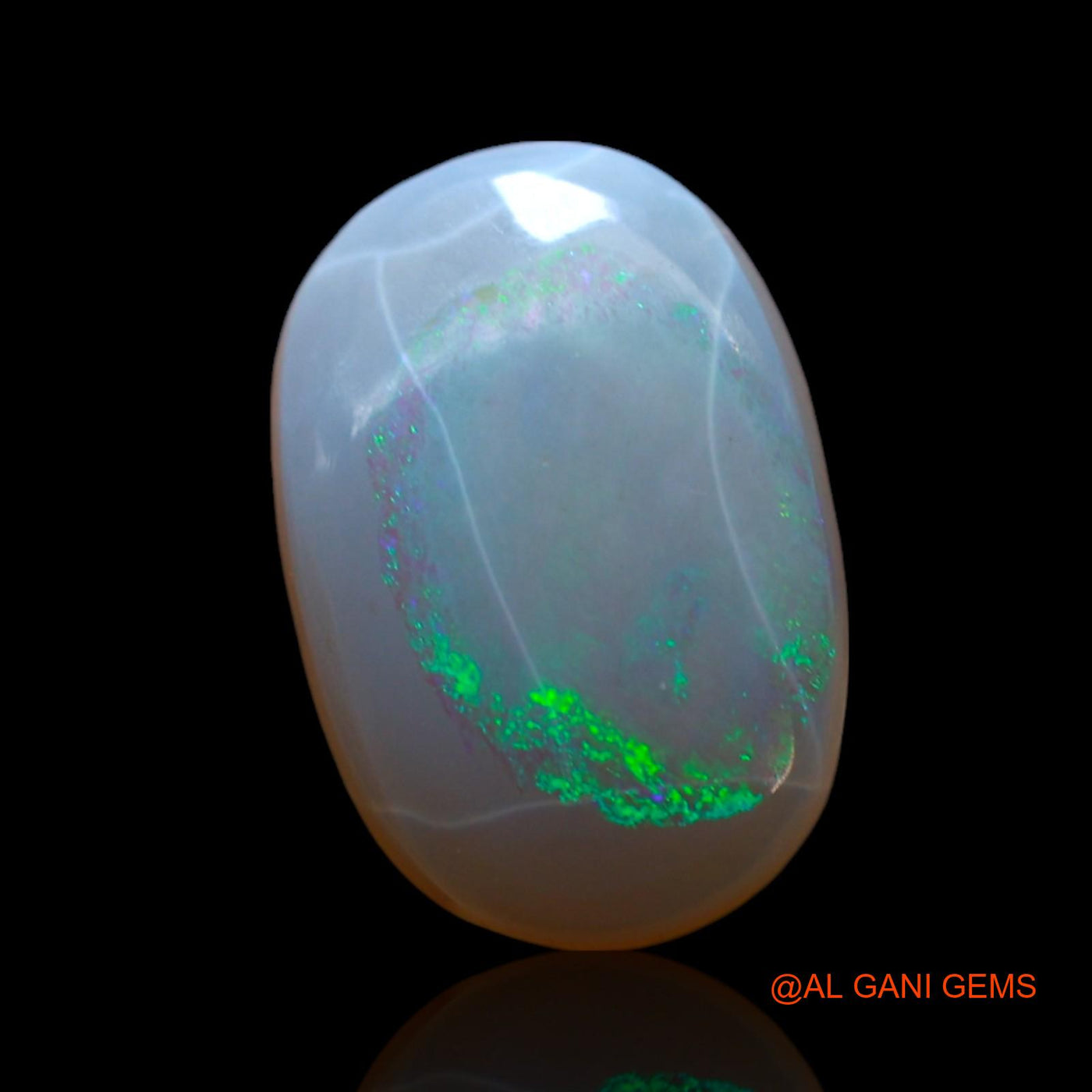 2.00 Cts Unheated Australian Fire Opal Loose Gemstone Oval Cabochon Natural 12x8x3 mm AF-553