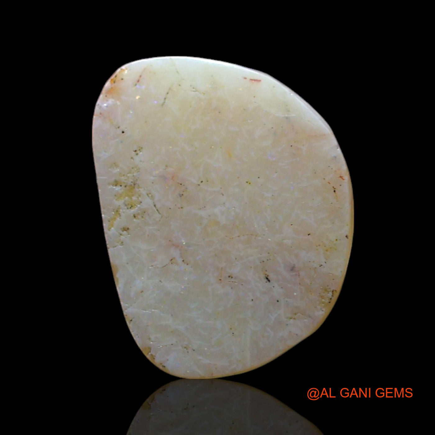 1.00 Cts Natural Australian Fire Opal Fancy Cabochon Loose Gemstone For Jewelry 11x8x2 mm AF-554