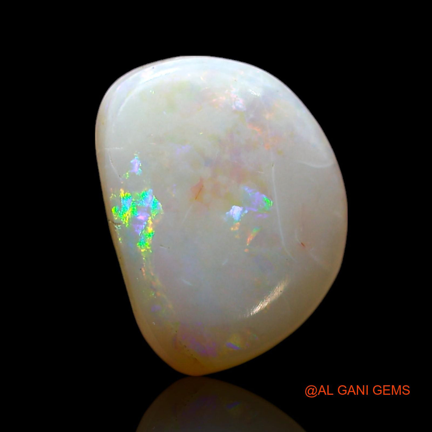 1.00 Cts Natural Australian Fire Opal Fancy Cabochon Loose Gemstone For Jewelry 11x8x2 mm AF-554