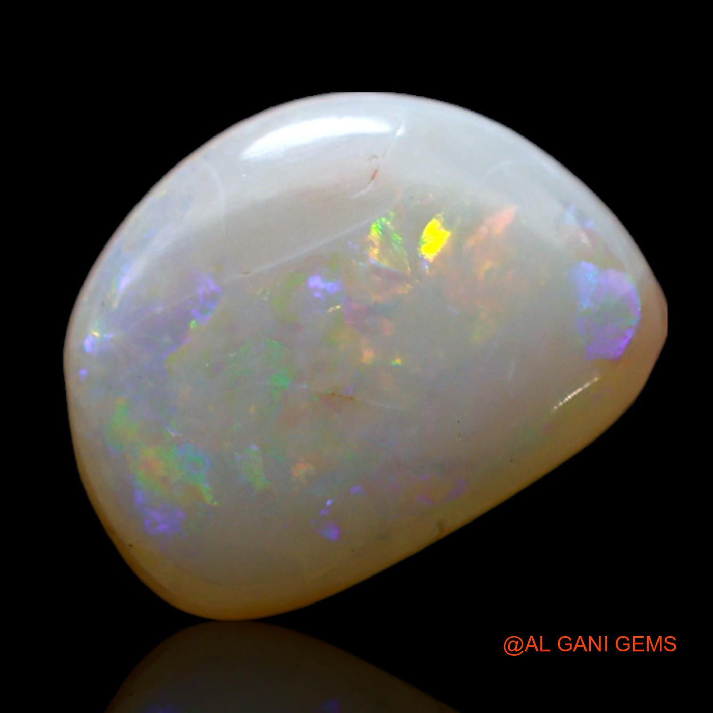 1.00 Cts Natural Australian Fire Opal Fancy Cabochon Loose Gemstone For Jewelry 11x8x2 mm AF-554