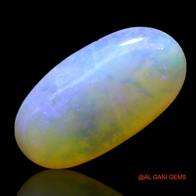 1.00 Cts Natural Australian Fire Opal Loose Gemstone Oval Cabochon 12x6x3 mm AF-558