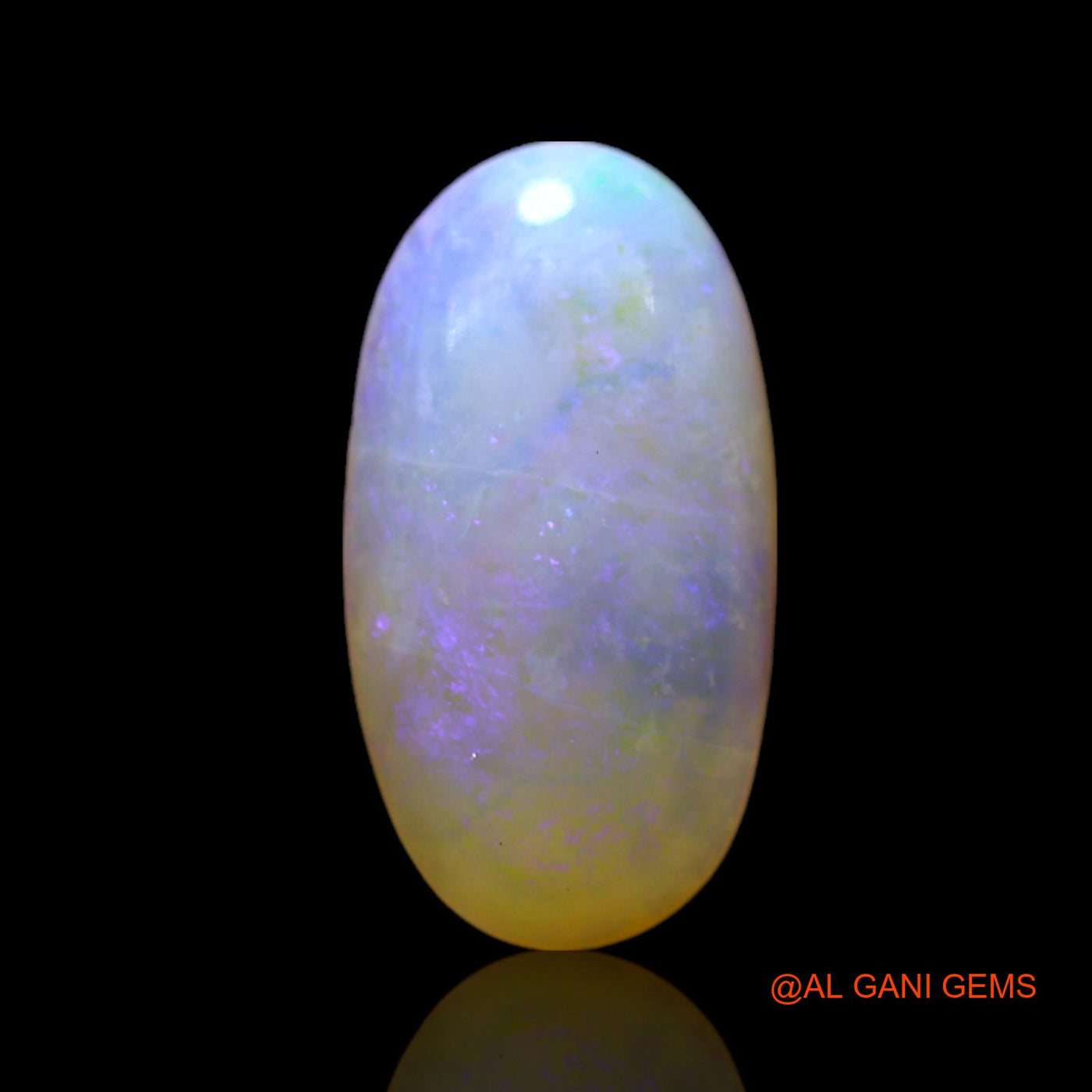 1.00 Cts Natural Australian Fire Opal Loose Gemstone Oval Cabochon 12x6x3 mm AF-558