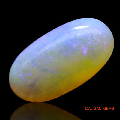 1.00 Cts Natural Australian Fire Opal Loose Gemstone Oval Cabochon 12x6x3 mm AF-558