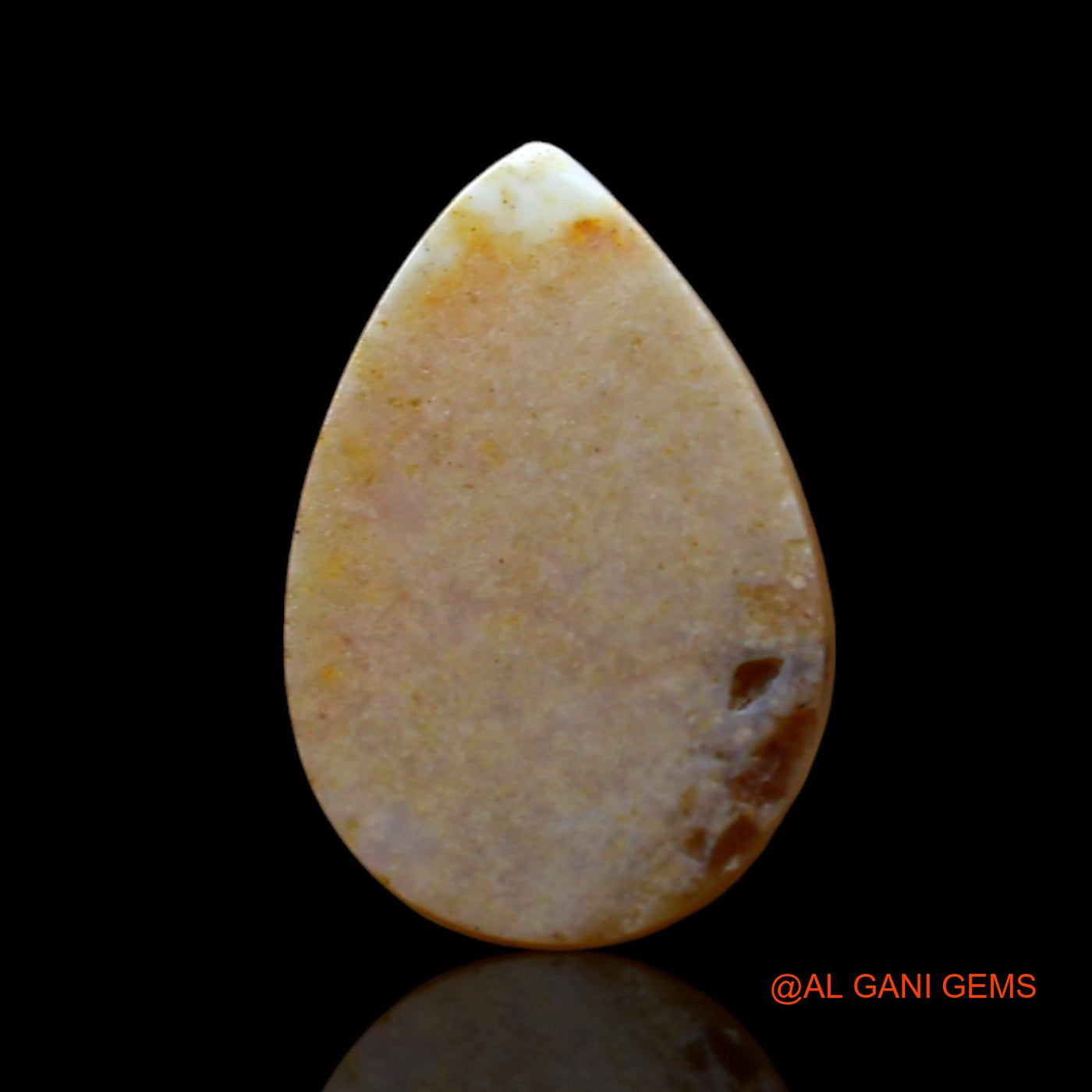 1.00 Cts Unheated Australian Fire Opal Loose Gemstone Pear Cabochon Natural 11x8x3 mm AF-559