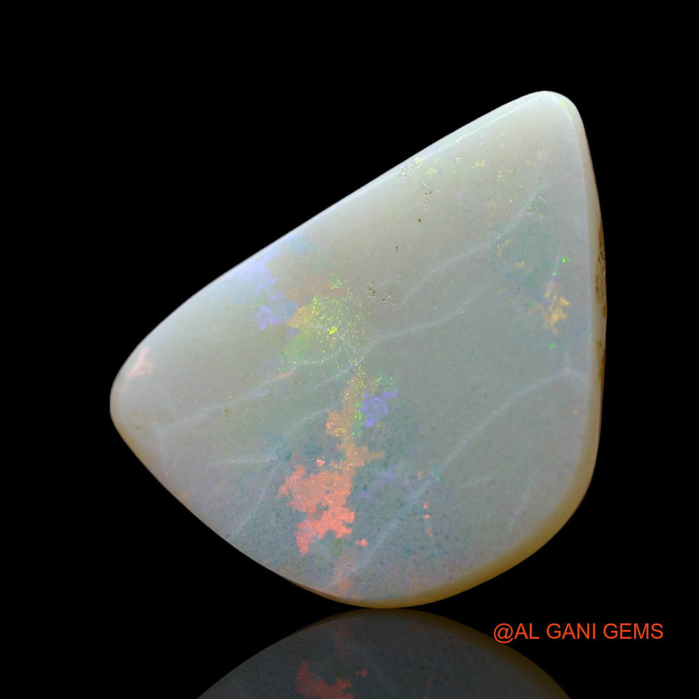 Natural Untreated Fire Opal Loose Gemstone Fancy Cabochon From Australia 5.00 Cts 17x12x3 mm AF-55