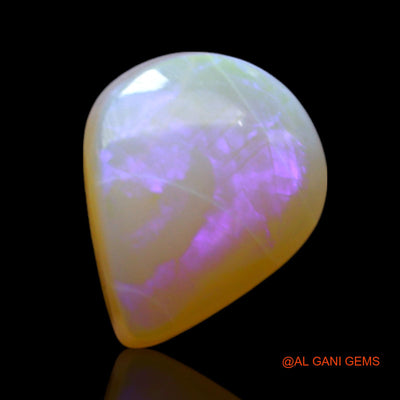2.00 Cts Natural Australian Fire Opal Pear Cabochon Loose Gemstone For Jewelry 11x9x4 mm AF-560