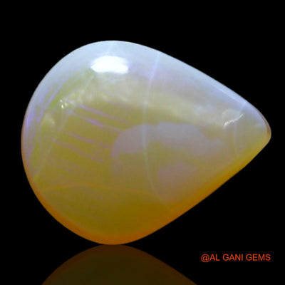 2.00 Cts Natural Australian Fire Opal Pear Cabochon Loose Gemstone For Jewelry 11x9x4 mm AF-560