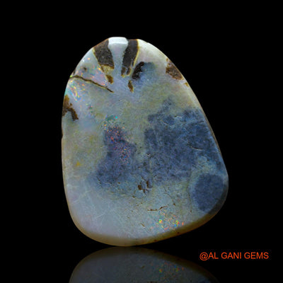 15.00 Cts Natural Australian Fire Opal Loose Gemstone Pear Cabochon 26x20x4 mm AF-561