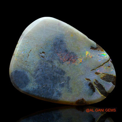15.00 Cts Natural Australian Fire Opal Loose Gemstone Pear Cabochon 26x20x4 mm AF-561