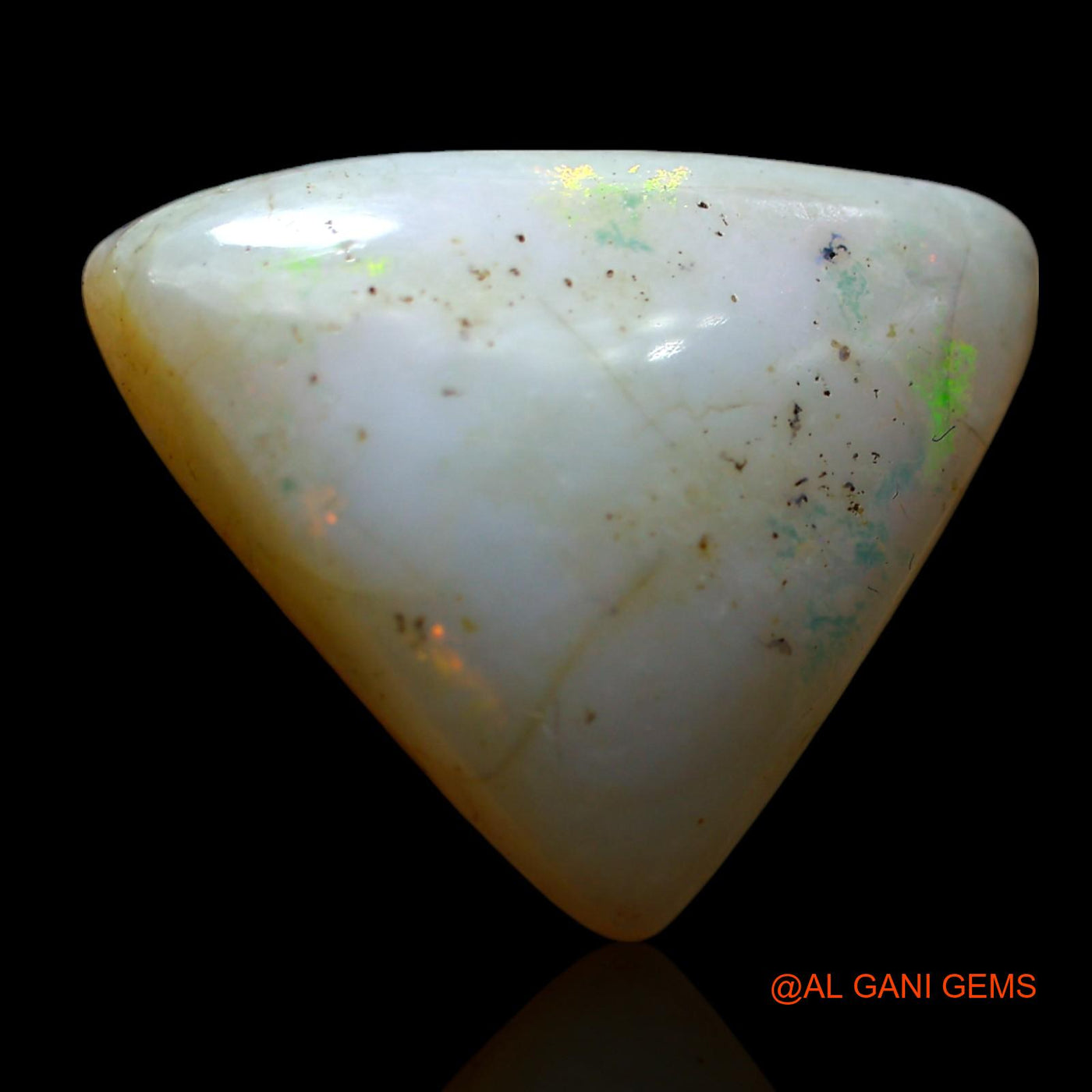 12.00 Cts Unheated Australian Fire Opal Loose Gemstone Trillion Cabochon Natural 21x17x6 mm AF-562