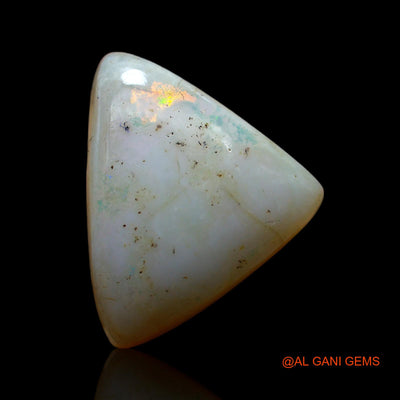 12.00 Cts Unheated Australian Fire Opal Loose Gemstone Trillion Cabochon Natural 21x17x6 mm AF-562
