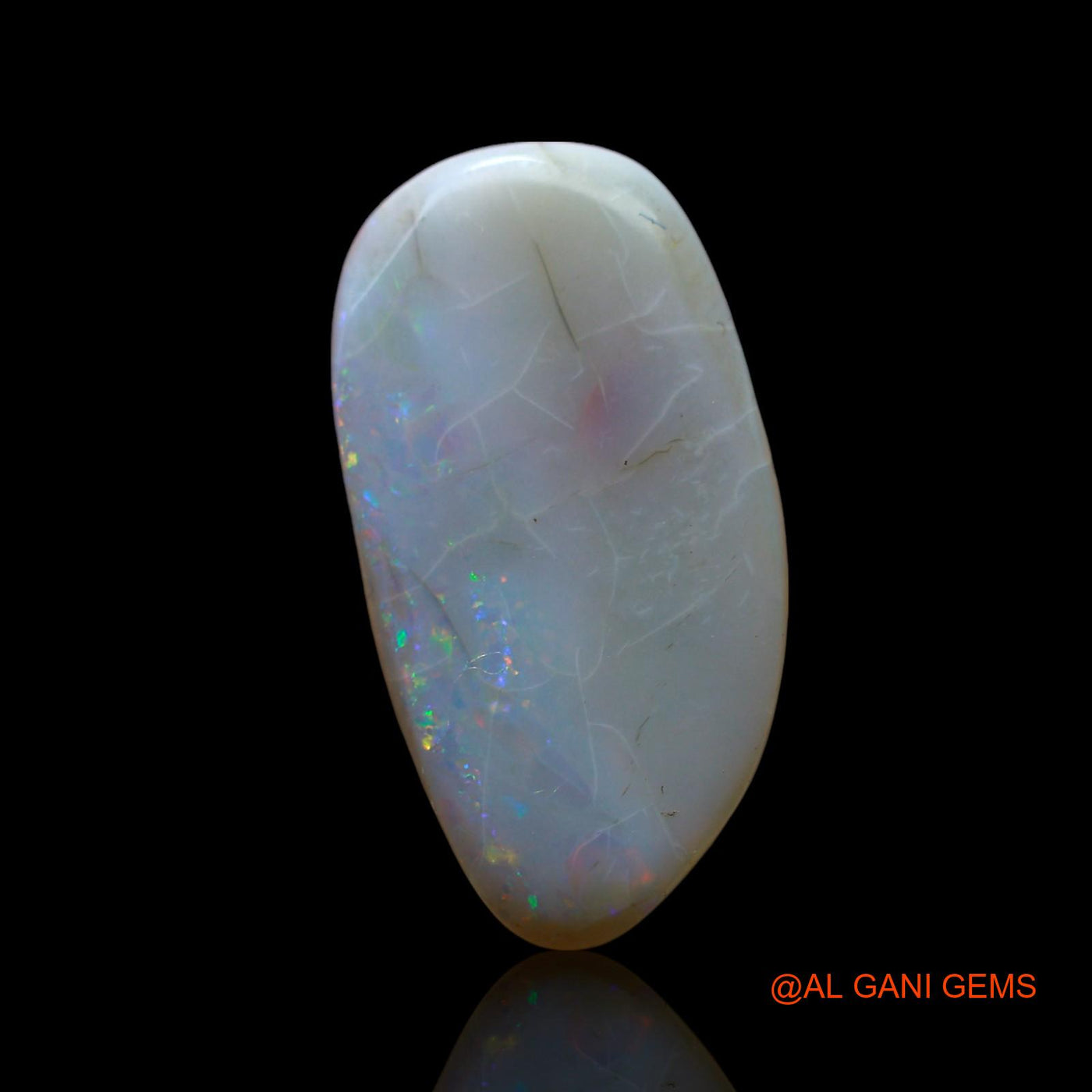 10.00 Cts Natural Australian Fire Opal Loose Gemstone Fancy Cabochon 23x12x4 mm AF-563