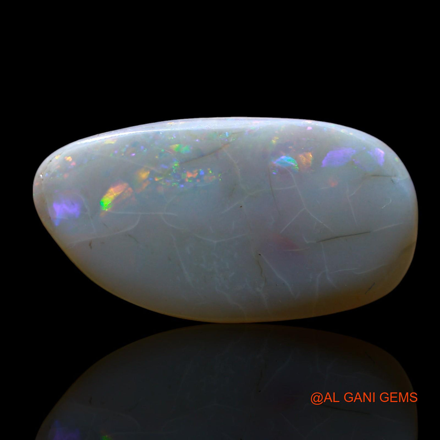 10.00 Cts Natural Australian Fire Opal Loose Gemstone Fancy Cabochon 23x12x4 mm AF-563