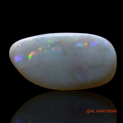 10.00 Cts Natural Australian Fire Opal Loose Gemstone Fancy Cabochon 23x12x4 mm AF-563