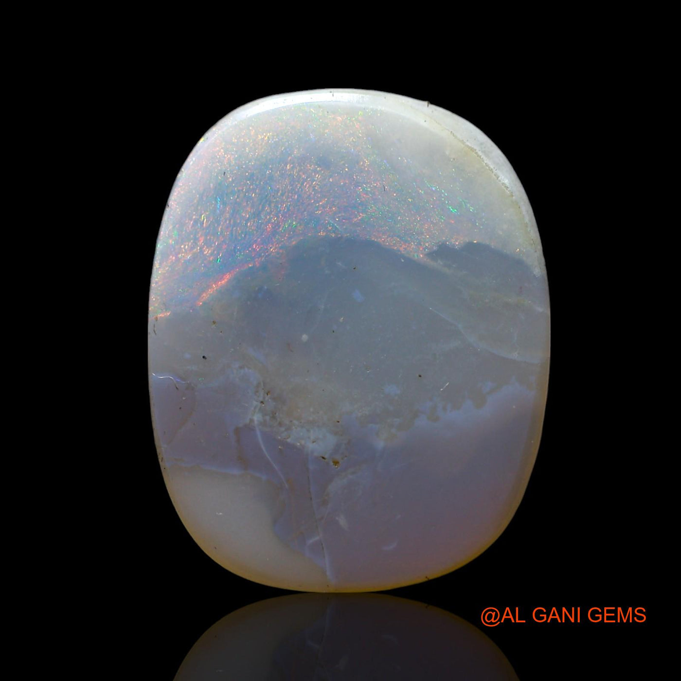 Natural Untreated Fire Opal Loose Gemstone Oval Cabochon From Australia 7.00 Cts 20x16x3 mm AF-564