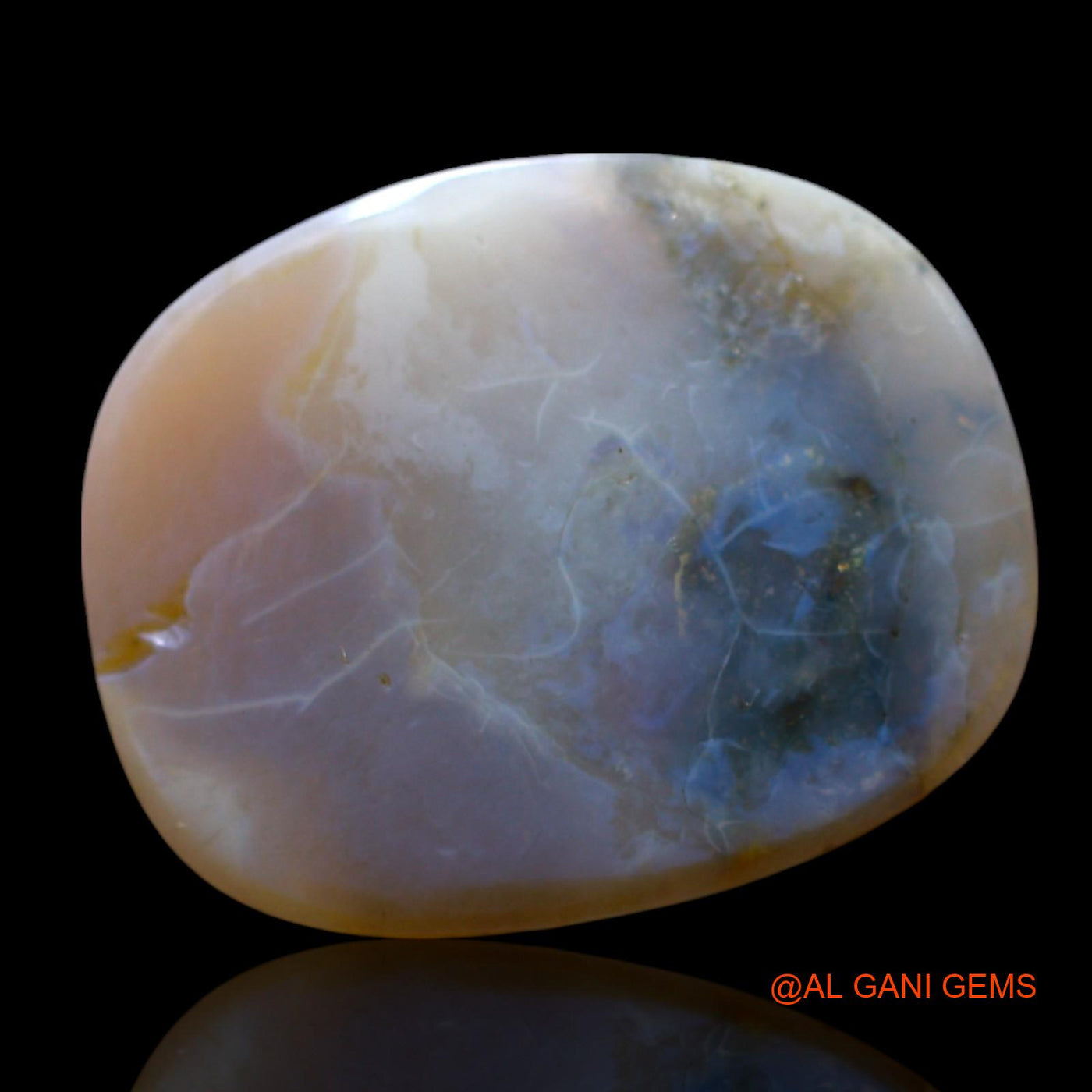 Natural Untreated Fire Opal Loose Gemstone Oval Cabochon From Australia 7.00 Cts 20x16x3 mm AF-564