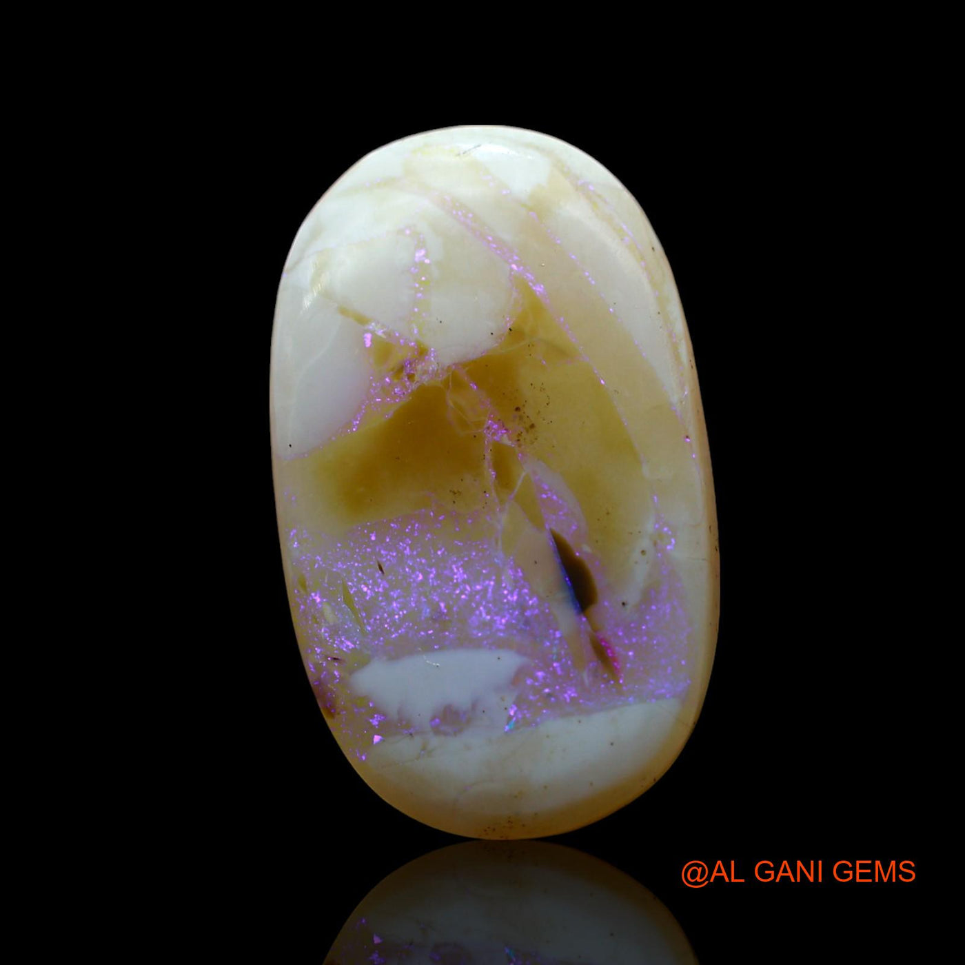 Natural Untreated Fire Opal Loose Gemstone Oval Cabochon From Australia 8.00 Cts 12x12x4 mm AF-565