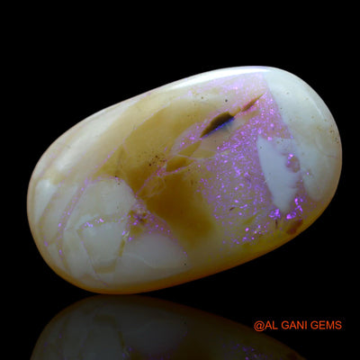Natural Untreated Fire Opal Loose Gemstone Oval Cabochon From Australia 8.00 Cts 12x12x4 mm AF-565