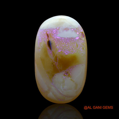 Natural Untreated Fire Opal Loose Gemstone Oval Cabochon From Australia 8.00 Cts 12x12x4 mm AF-565
