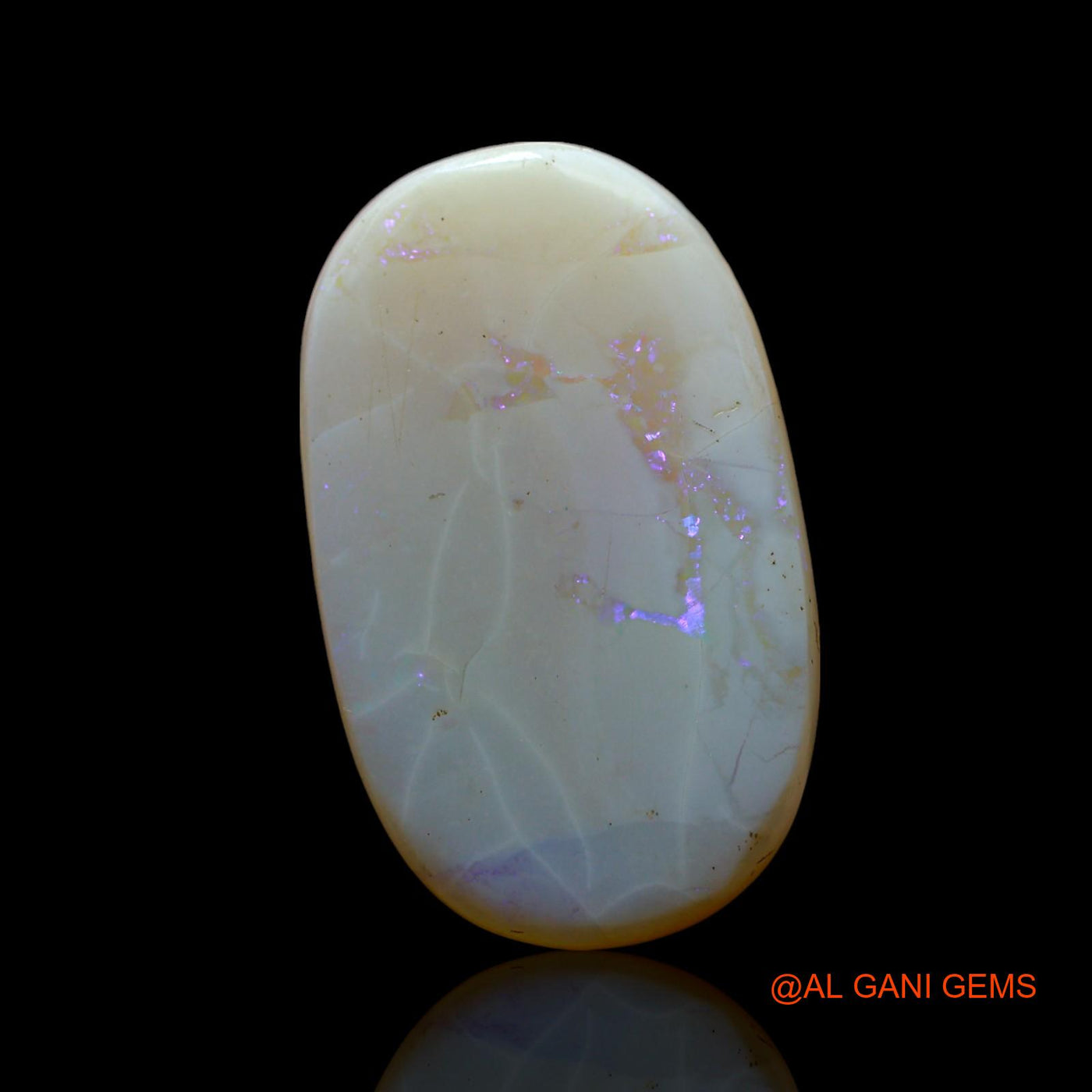 Natural Untreated Fire Opal Loose Gemstone Oval Cabochon From Australia 8.00 Cts 12x12x4 mm AF-565