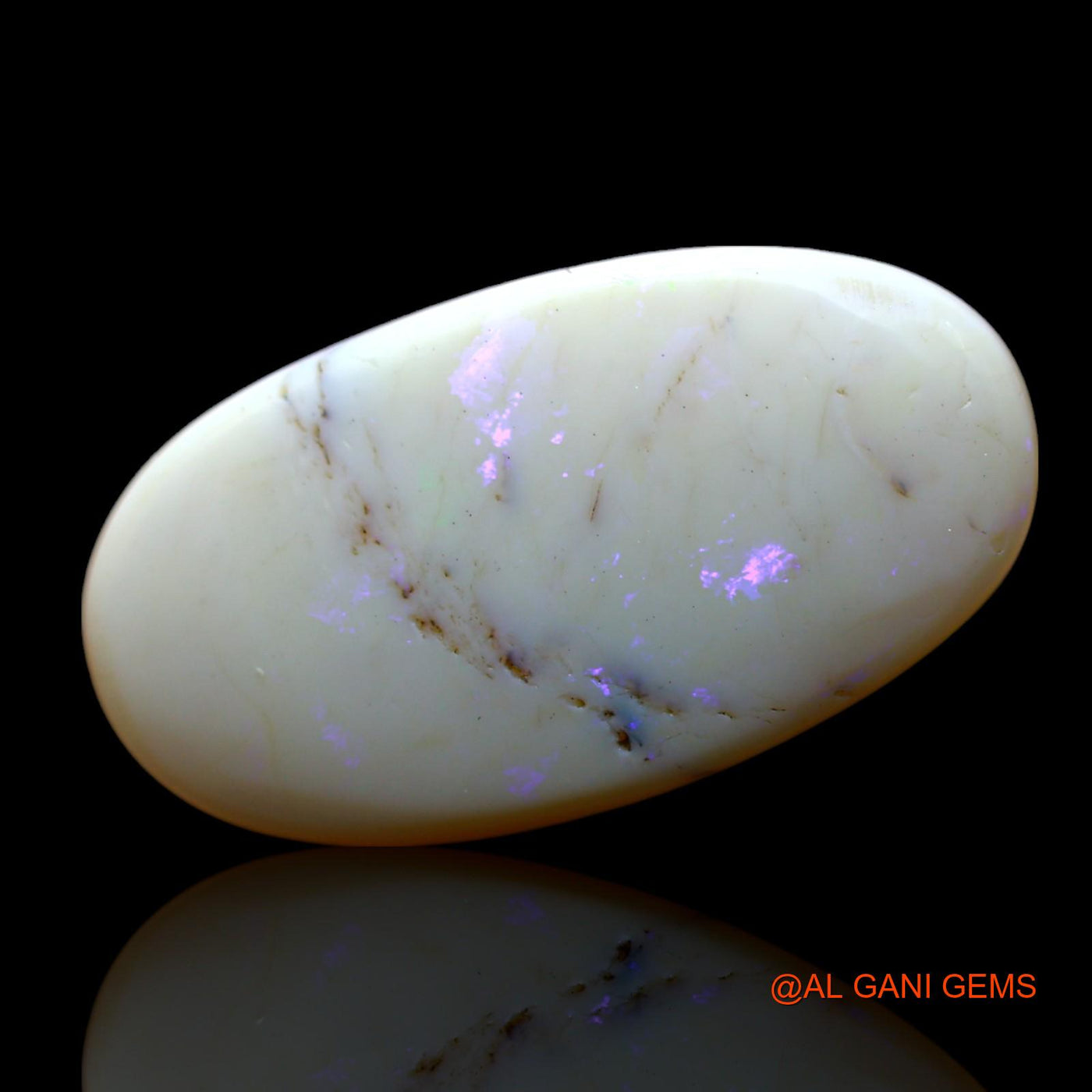 7.00 Cts Natural Australian Fire Opal Loose Gemstone Oval Cabochon 22x12x4 mm AF-566
